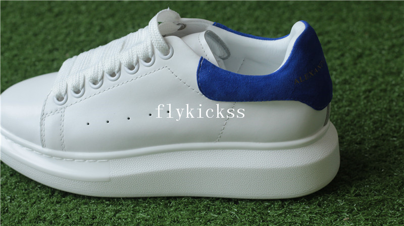 Alexander McQueen Oversized Sneaker White Blue Suede